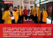 FAKULTAS HUKUM UNSRI GANDENG DPD FERARI SUMSEL DAN KANTOR HUKUM SUWITO WINOTO, SH., MH. & REKAN DALAM PROGRAM KKL MAHASISWA