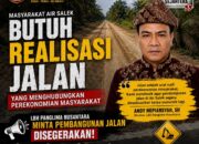 Jalan Poros Air Salek Banyuasin Segera Dibangun, LSM Panglima Nusantara Minta Pemerintah Tepati Janji
