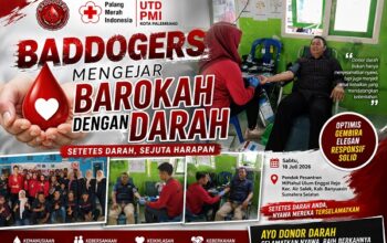 BADDOGERS Gelar Bakti Sosial Donor Darah di Air Salek, Wujudkan Semangat “Mengejar Barokah Dengan Darah”