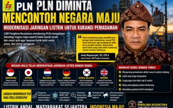 PLN Diminta Mencontoh Negara Maju, LSM Panglima Nusantara Dorong Modernisasi Jaringan Listrik untuk Kurangi Pemadaman