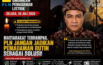 LSM Panglima Nusantara Ingatkan PLN Tingkatkan Keandalan Layanan, Jangan Jadikan Pemadaman Rutin sebagai Solusi