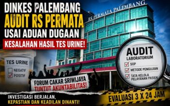 Dinkes Palembang Audit RS Permata Usai Aduan Dugaan Kesalahan Hasil Tes Urine, Investigasi Masih Berlangsung