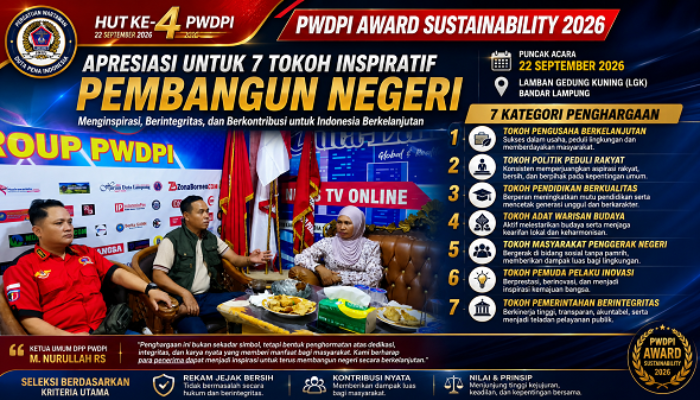 HUT KE-4 PWDPI, TUJUH FIGUR INSPIRATIF BAKAL DIANUGERAHI PENGHARGAAN SUSTAINABILITY 2026