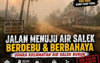 Jalan Menuju Air Salek Berdebu, Kabut Asap Selimuti Pagi Hari, Warga Soroti Minimnya Penanganan Pemerintahannya m di
