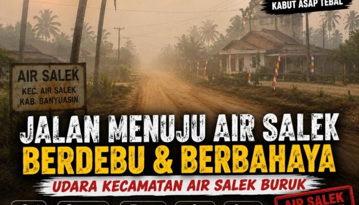 Jalan Menuju Air Salek Berdebu, Kabut Asap Selimuti Pagi Hari, Warga Soroti Minimnya Penanganan Pemerintahannya m di