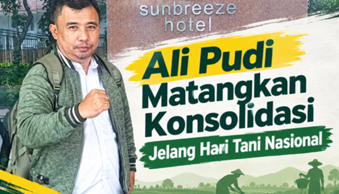 Ali Pudi Matangkan Konsolidasi Jelang Hari Tani Nasional