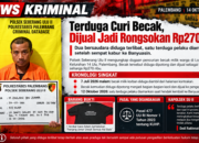 Diduga Curi Becak dan Dijual Rp270 Ribu, Dua Bersaudara di Palembang Berurusan dengan Polisi